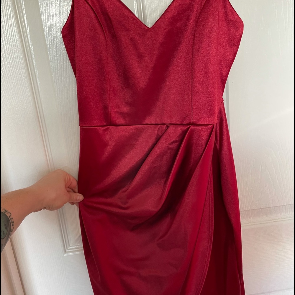 Mini red dress